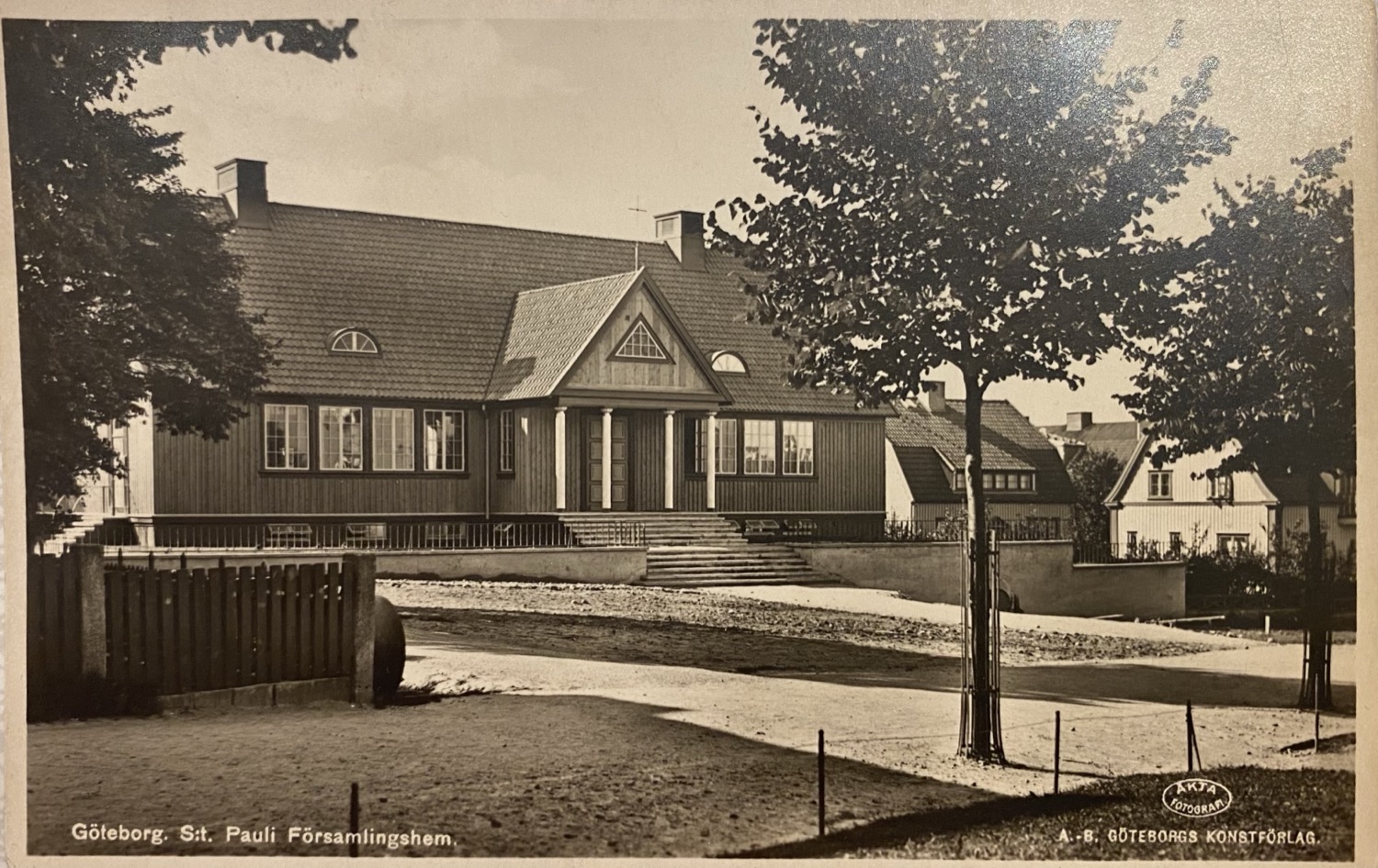 Vykort: S:t Pauli Församlingshem, idag Villa Bagaregården, 1930-tal